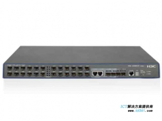 H3C LS-3600V2-28F-EI交换机 S3600V2-28F-EI以太网交换机主机(24*100FX+4SFP+2GE combo),交直流双路供电