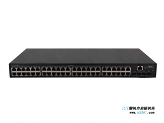 华三LS-1850-52X交换机 S1850-52X(L2以太网交换机主机,支持48个10/100/1000Base-T电口,2个1000Base-X SFP端口,2个1G/10GBase-X SFP Plus端口)