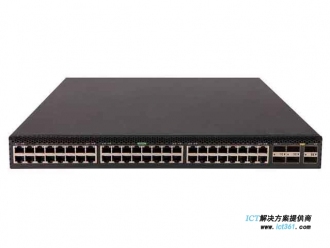 华三S6861-54QT数据中心交换机(LS-6861-54QT L3以太网交换机主机,支持48个10GBASE-T端口,6个QSFP Plus端口)