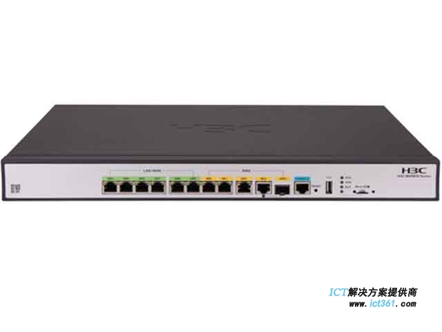 H3C MSR830-10BHI-WiNet路由器 10端口All In One企业级千兆路由器(4GE WAN(1Combo),6GE LAN/WAN,蓝牙,19英寸,绿洲平台)