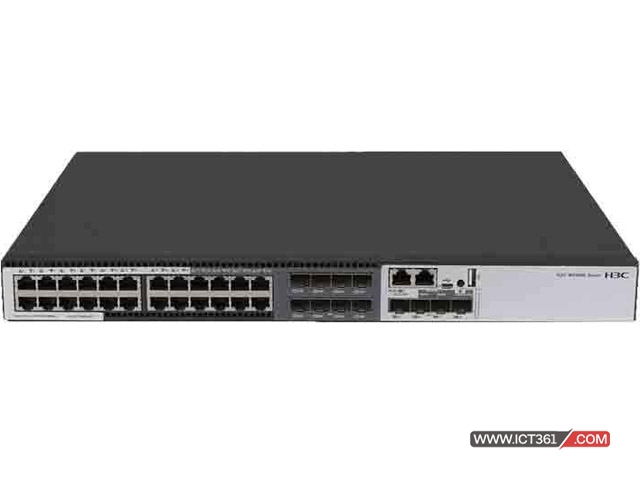 华三LS-WS5850-28X-DP-WiNet交换机 H3C WS5850-28X-DP-WiNet L3以太网交换机主机,支持24个10/100/1000BASE-T电口,支持8个100/1000BASE-X SFP Combo口,支持4个1G/10G BASE-X SFP+端口