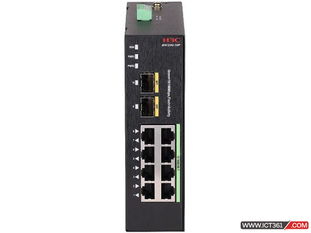 华三H3C IE4300U-10P工业交换机 LS-IE4300U-10P-AC H3C IE4300U-10P L2工业以太网交换机主机,支持8个10/100/1000 BASE-T电口,支持2个100/1000BASE-X SFP端口,100-240VAC,单输入