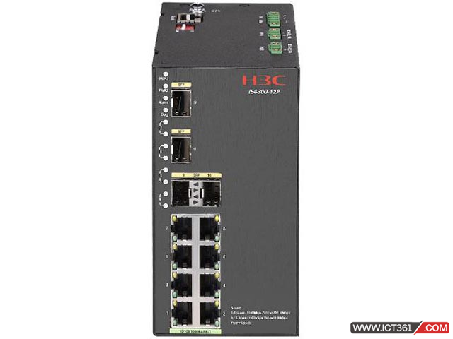 华三H3C IE4300-12P工业交换机 LS-IE4300-12P-H1 H3C IE4300-12P-12端口工业以太网交换机(8GE+4SFP,24-48VDC(18-60VDC),冗余输入)