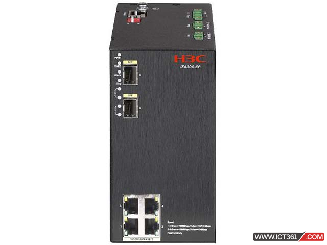 华三H3C IE4300-6P工业交换机 LS-IE4300-6P-H1 H3C IE4300-6P-6端口工业以太网交换机(4GE+2SFP,24-48VDC(18-60VDC),冗余输入)