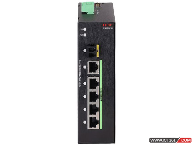 华三H3C IE4300U-6P工业交换机 LS-IE4300U-6P-BS H3C IE4300U-6P L2工业以太网交换机主机,支持5个10/100/1000 BASE-T电口,支持1个光口(内置20KM 1000M LC(1310nm)单模双芯光模块),12-48VDC,冗余输入