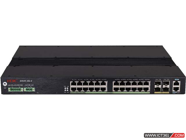 华三H3C IE4500-28S-G工业交换机 LS-IE4500-28S-G H3C IE4500-28S-G L3工业以太网交换机主机,支持24个10/100/1000BASE-T电口,支持4个100M/1G/10G BASE-X SFP+端口,100-240VAC,冗余输入